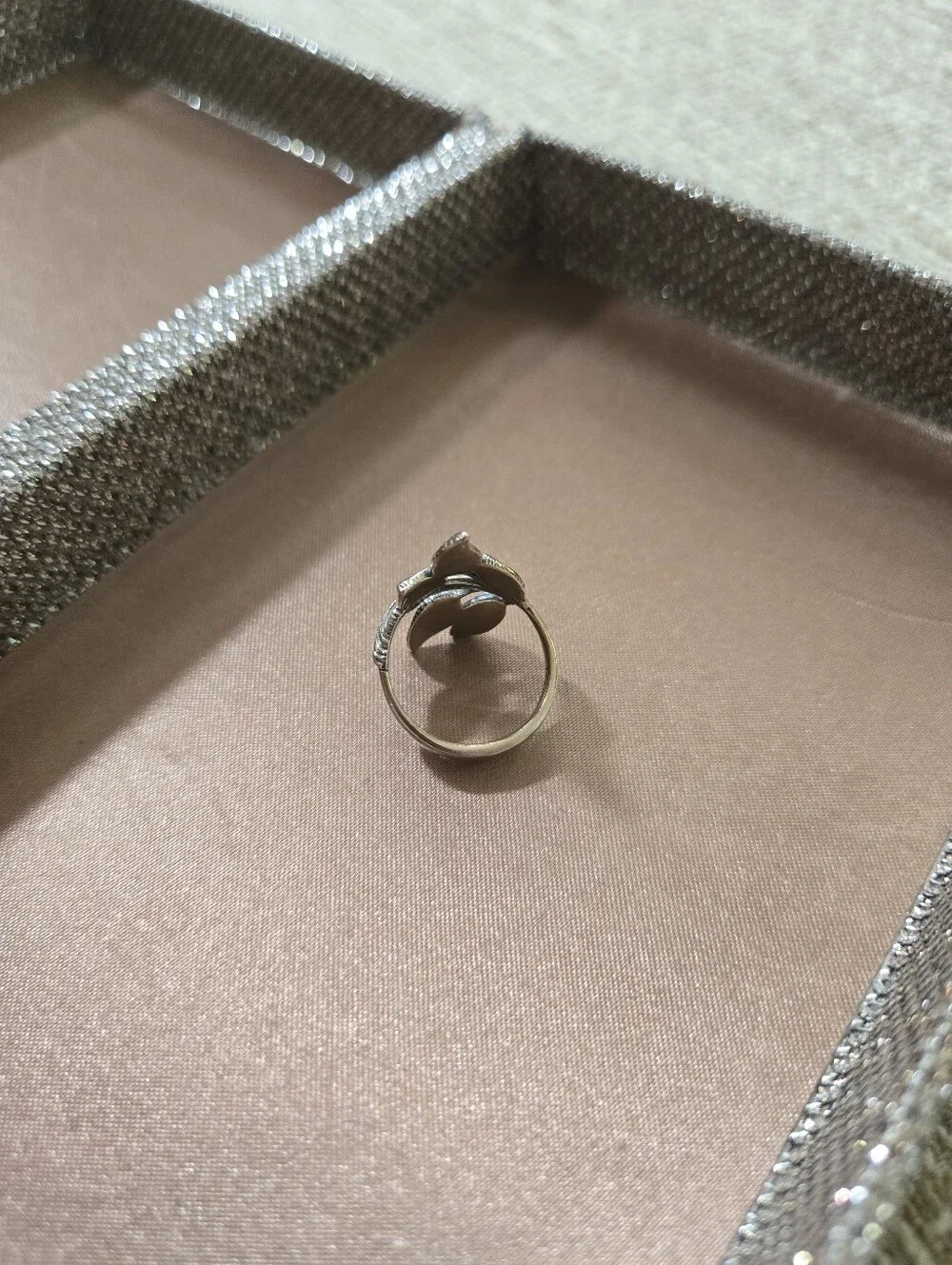 Paz Creations Sterling Silver Leaf Cluster Ring